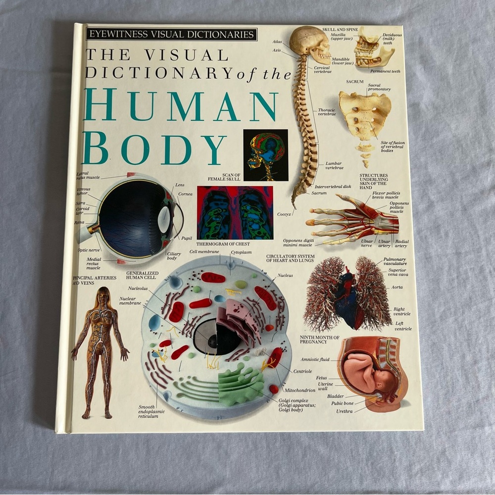 The Visual Dictionary of the Human Body Hardcover Book
